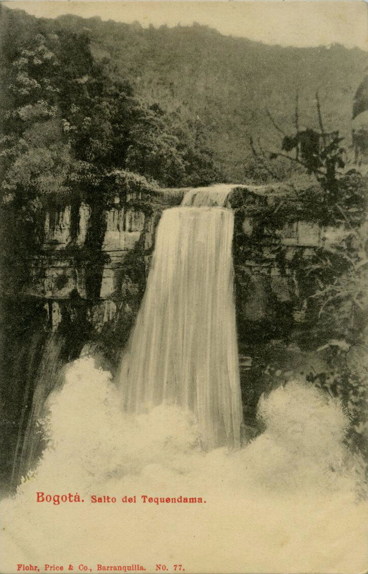 Salto del Tequendama postcard, early 1900s